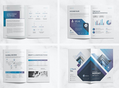 Annual Report Template a4 abstract annual annual report annual report template booklet brand brand identity branding business company corporate cover identity layout marketing profile report report template template