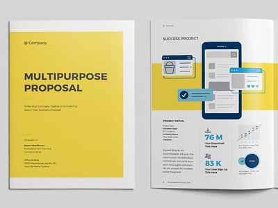 Free Proposal Layout design free free download freebie graphic jobs layout layout design marketing presentation project proposal proposal layout seo services templates themeforest web design website yellow