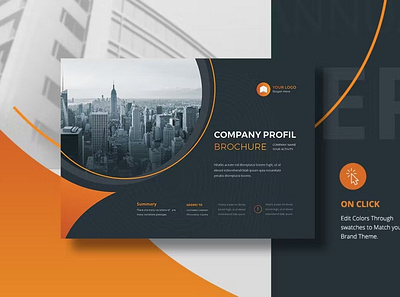 Free Landscape Corporate Brochure A4 & A5 a4 a5 abstract annual brochure business company corporate corporate brochure free guideline landscape landscape corporate landscape corporate brochure modern orange report template trend trendy