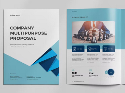 Free Proposal Layout blue brochure brochure template design elements graphic jobs layout marketing project proposal proposal design proposal layout proposal template seo services templates themeforest webdesign website