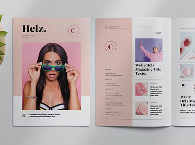 Free Magazine Layout branding brochure business clean corporate design graphic indesign instagam layout magazine marketing media photography print promotion social template templates wedding