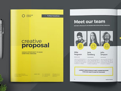 Free Yellow Proposal Template