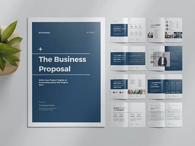 Free Website Proposal Template agency blue brochure design graphic jobs layout presentation project proposal proposal design proposal template service startup template themeforest web design webdesign website website proposal