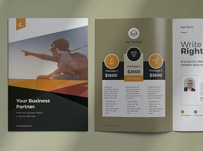 Free Brochure Layout a4 brochure brochure design brochure layout brochure template business client design elements graphic graphic design icons infographic jobs layout magazine marketing presentation templates yellow