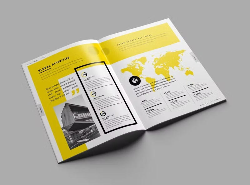 Free Annual Report by Creative Assets on Dribbble