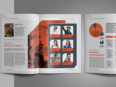 Company Profile annual annual report brand stationery branding brochure business clean company company profile corporate geometric identity indesign modern print print template profile report stationary template