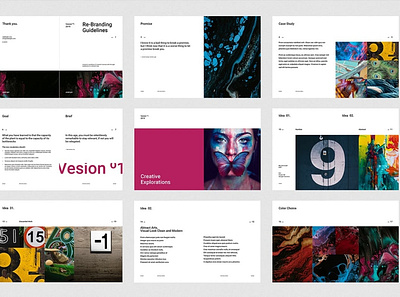 ReBranding Guidelines agency brand brand design brandbook branding brochure brochure design brochure template guide guidelines indesign magazine magazine template manual modern professional rebranding simple style template