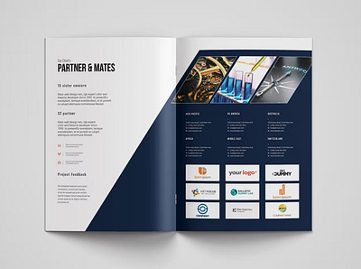 Annual Report advertisement agency agency design annual report booklet branding brochure business clean company corporate design graphic design indesign profile publishing report brochure template yearend yearly