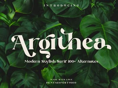 Free Argithea | Modern Serif Font