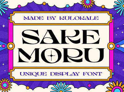 Free Sake Moru Display Font advertising branding design display display font display fonts fonts funky groovy hipster lettering logo modern pop popular psychedelic retro typeface typography vintage