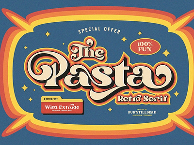 Free Pasta Display Font