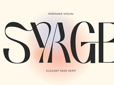 Free Syage - Logo font