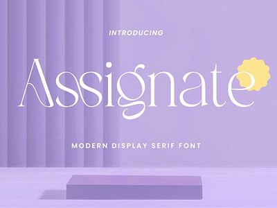 Assignate - Elegant Display Serif