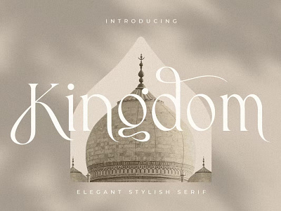 Free Kingdom - Elegant Stylish Serif Font calligraphy display font display typeface elegant font font font awesome font family fonts handwritten lettering sans serif sans serif font script serif font stylish stylish font type typedesign typeface vintage font