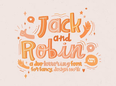 Free Jack & Robin Font calligraphy cute display font display typeface elegant font font font awesome font family fonts handwritten kids lettering sans serif sans serif font script serif font type typedesign typeface vintage font