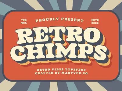 Free Retro Chimps Vintage Display Font branding calligraphy design display font display typeface elegant font font font awesome font family fonts graphic design handwritten lettering sans serif sans serif font script serif font type typedesign vintage font