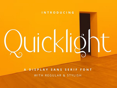 Free Quicklight - Advertisement Font