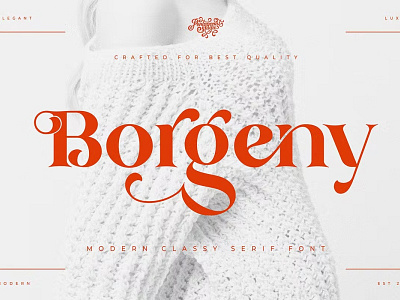 Free Borgeny | Modern Classy Serif Font