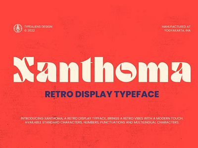 Free Xanthoma Font