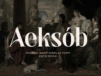 Free Aeksob - Modern Serif Display Font