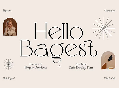 Free Hello Bagest - Aesthetic Font calligraphy display font display typeface elegant font font font awesome font family fonts handwritten lettering modern font modern fonts sans serif sans serif font script serif font type typedesign typeface vintage font