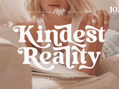 Free Kindest Reality | A Nostalgic Serif Font calligraphy display font display typeface elegant font font font awesome font family fonts handwritten lettering modern font modern fonts sans serif sans serif font script serif font type typedesign typeface vintage font