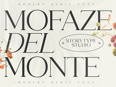 Free Mofaze Del Monte Serif Font