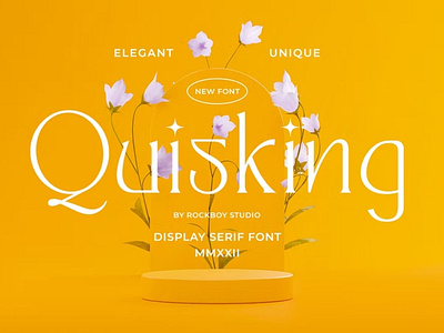 Free Quisking - Display Serif Font