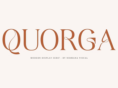 Free Quorga - Aesthetic Serif Font