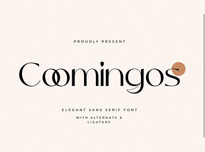 Free Coomingos - Elegant Sans Serif Font calligraphy display font display typeface elegant font font font awesome font family fonts handwritten lettering modern font modern fonts sans serif sans serif font script serif font type typedesign typeface vintage font