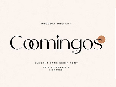 Free Coomingos - Elegant Sans Serif Font