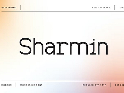 Free Sharmin - Modern Monospace Font