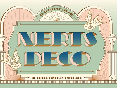 Free Nerts Deco Artdeco Display Typeface calligraphy display font display typeface elegant font font font awesome font family fonts handwritten lettering modern font modern fonts sans serif sans serif font script serif font type typedesign typeface vintage font