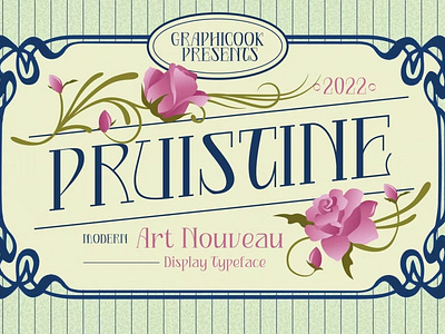 Free Pruistine Art Nouveau Display Typeface