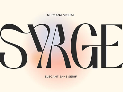 Free Syage - Logo font
