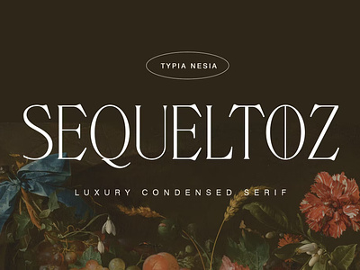 FREE Sequeltoz - Classic and Luxury Condensed Serif aesthetic serif beauty elegant branding clean design display font display typeface elegant font font awesome font family illustration lettering luxury condensed sans serif sans serif font serif display serif font typedesign vintage font