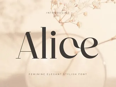 FREE Alice - Feminine Elegant Stylish Font classy design display typeface elegant font elegant stylish feminine elegant font font family fonts handwritten lettering modern font modern fonts sans serif serif stylish font type typedesign typeface vintage font