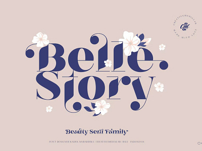 Free Belle Story - beauty serif family