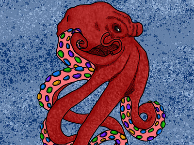 Pedro, the octopus characterdesign design illustration