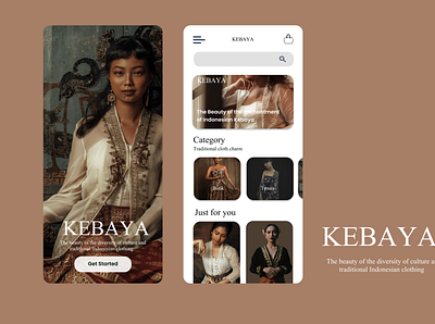 Kebaya UI/UX Desain graphic design indonesia kebaya tradisonal ui uiux desain ux