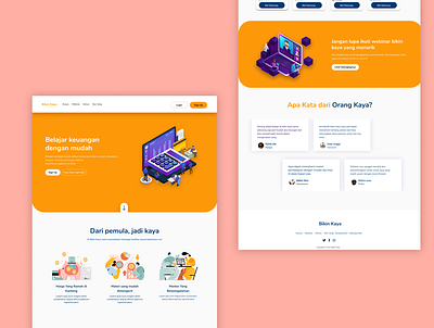 WEB Desain Bikin Kaya design ui uiux ux webdesain