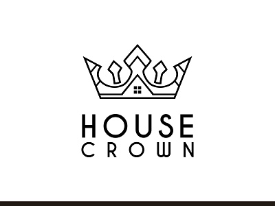 Queen Crown House Real Estate Premium Building Elegant logo apartment building business company construction crown design elegant home hotel house icon king kingdom logo luxury minimalist queen real estate simple