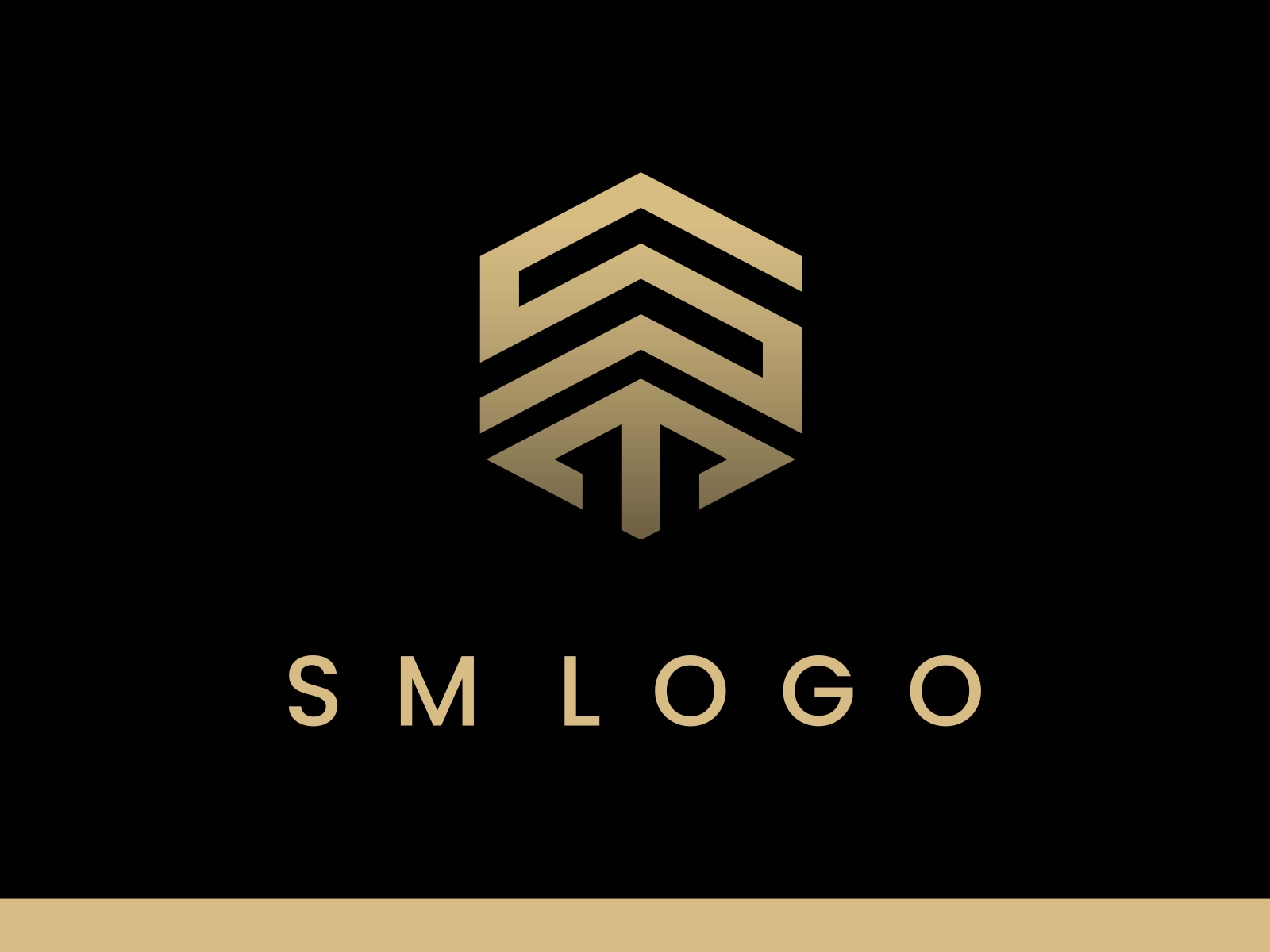SM Monograms Logo Nails