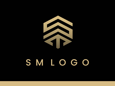 Initial SM or ST Hexagon Logo Elegant Luxury Design Inspiration brand business cloth company creative font hexagon icon idea identity initials letter logo marketing minimalist ms sm st vector website