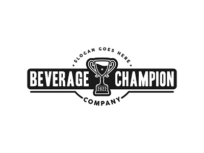 Trophy Cup Drink Beer Liquor for Sport Bar Cafe Tavern logo alcohol bar beer best beverage branding cafe champion company design drink easy emblem label liquor logo tavern team trophy vector