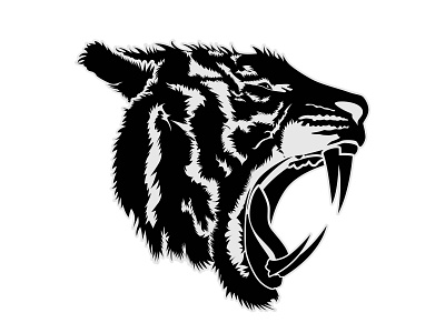 Tiger Face Head Vector Tribal Design Inspiration afrcan angry animal carnivore dangerous design head illustration jungle logo predator puma roar skect strong tiger vector wild wildlife zoo