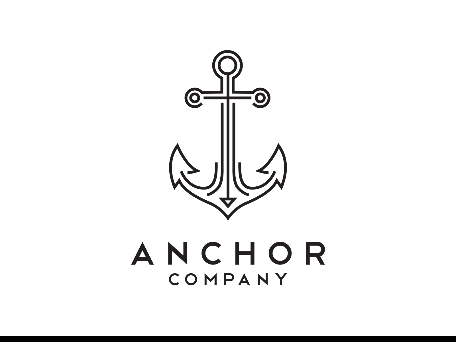 Simple Mono Line Art Anchor Boat Ship Nautical logo design by PJSCJ on ...