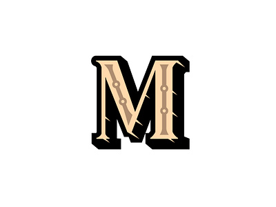 Letter M logo abjad alphabet app badge brand business class classic clean company corporate creative