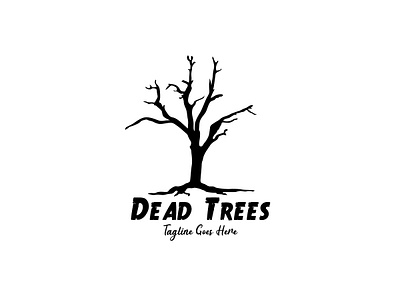 Dead Tree Logo abstract autumn black botany branch brown care charity concept dark dead death