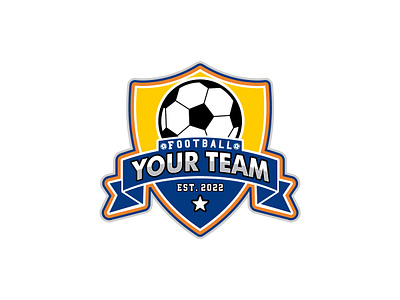 Football Team Emblem Logo academy american apparel athletic badge ball banner champion championship classic club college